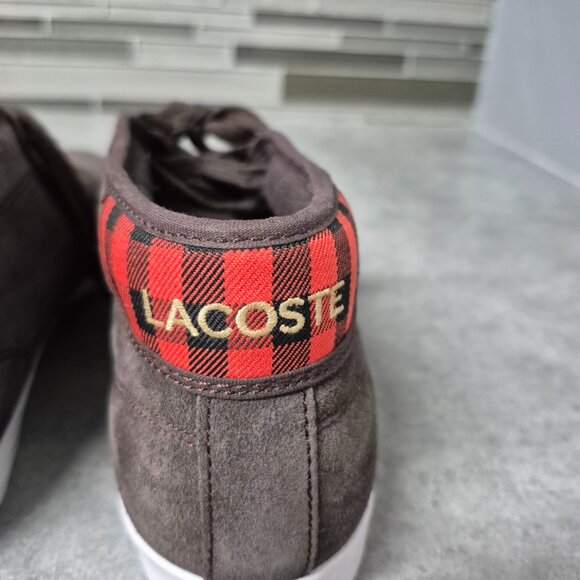 NWT Lacoste Sport Ampthill Brown Suede Chukka Boots Size 11 - Picture 7 of 16
